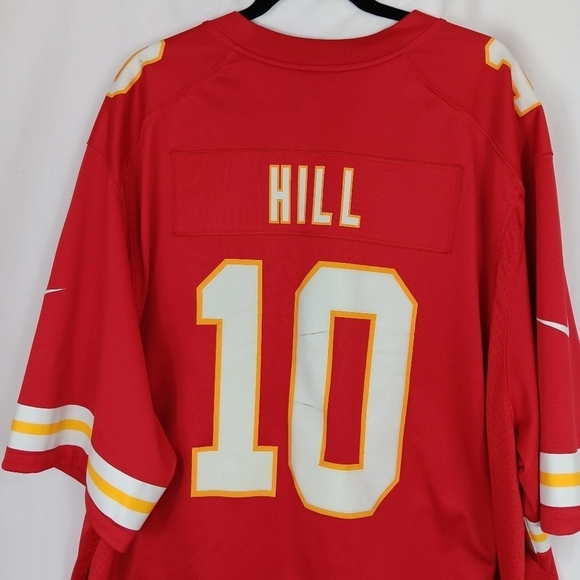 NFL Men's Tyreek Hill Kansas City Chiefs Game Jersey Red 4XL - Picture 10 of 13